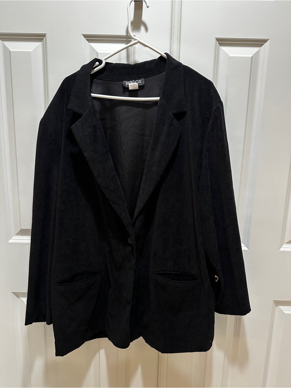Briggs New York Black Women's Single-Button Blazer